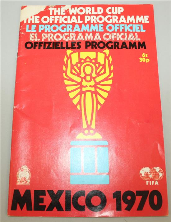 England International football programmes-